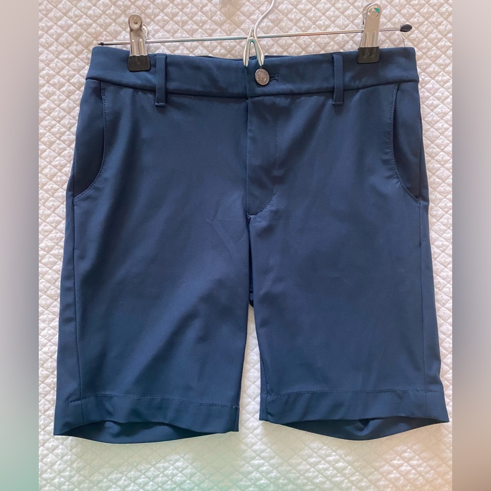 Boys Johnnie-O Prep-Formance Navy Shorts, Size 12, EUC!!
